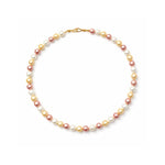 Collar Josefina de perlas tricolor 8 mm
