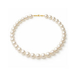 Collar clásico de perlas blancas 12 mm