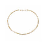 Collar clásico de perlas crema 6 mm