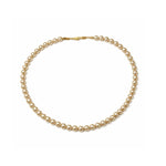 Collar clásico de perlas crema 8 mm