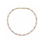 Collar Mariana de perlas tricolor 6 mm